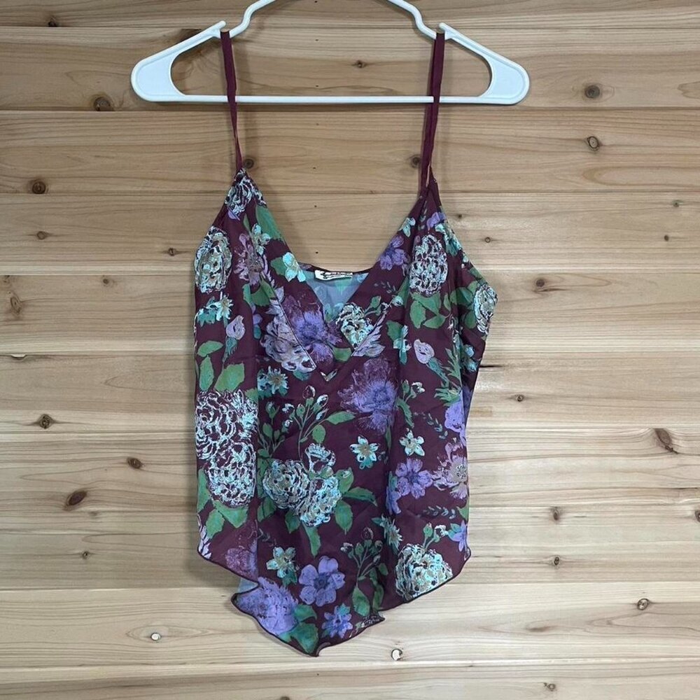 Free People Purple Floral Cami